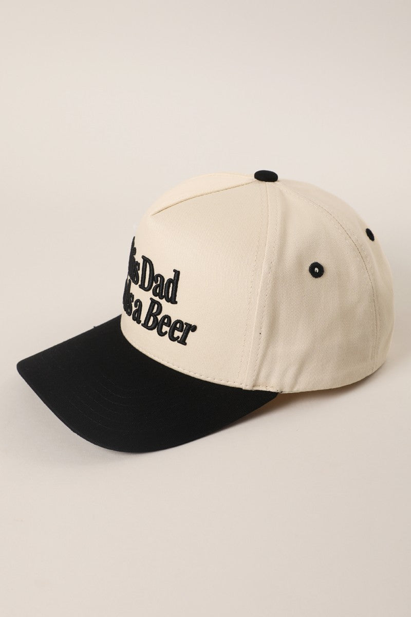 This Dad Needs A Beer Embroidered Trucker Hat